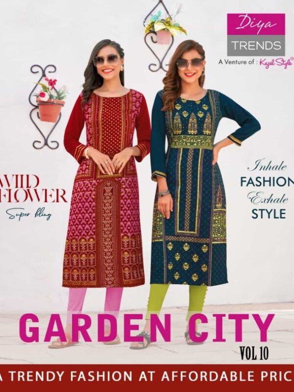 Diya Trends Garden City Vol-10 Kurtis
