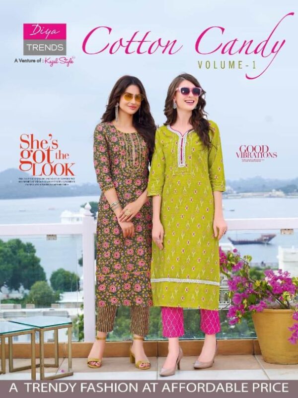Diya Trends Cotton Candy Vol-1 Kurtis with Pant