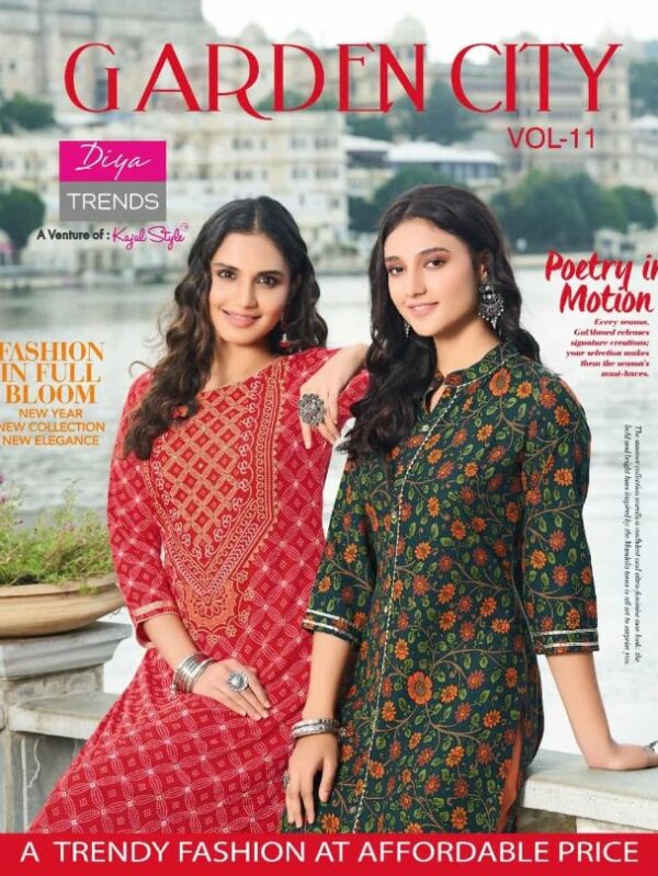 Diya Trends Garden City Vol-11 Kurtis