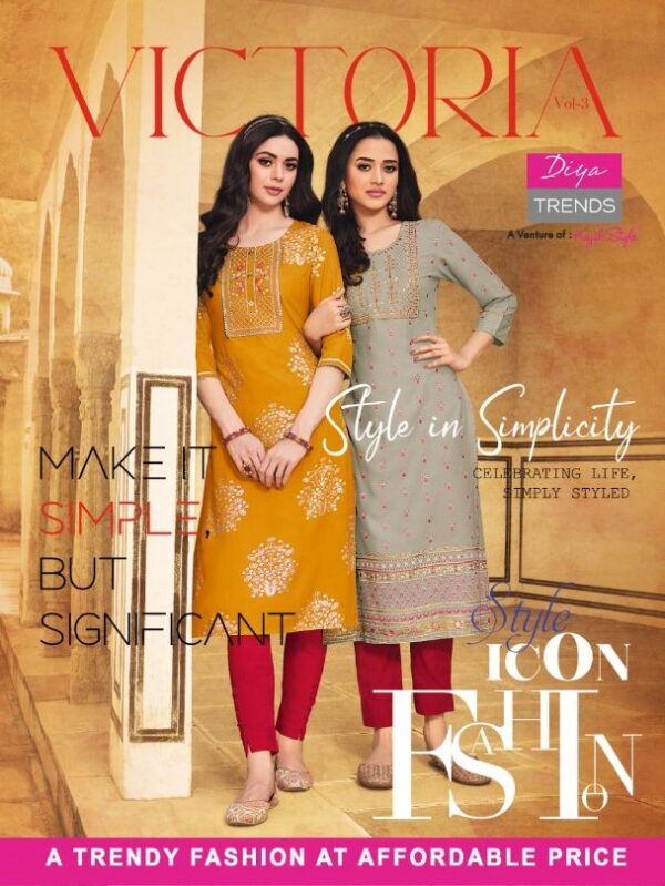 Diya Trends Victoria Vol-3 Kurtis