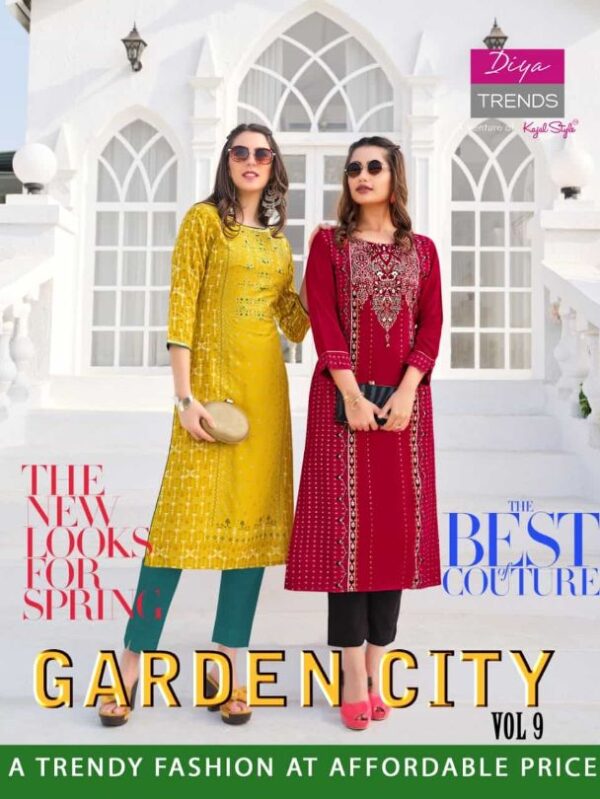Diya Trends Garden City Vol-9 Kurtis