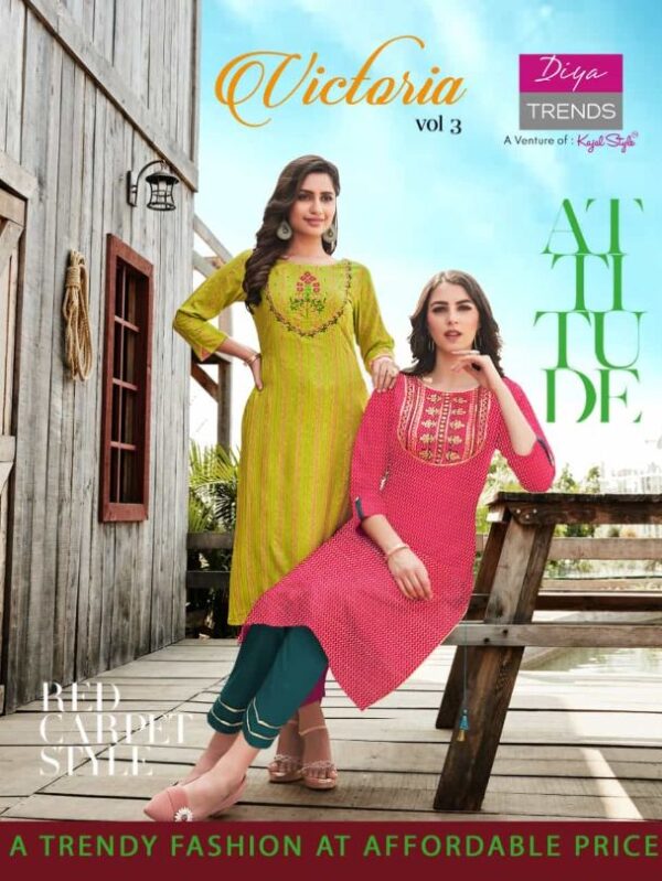 Diya Trends Victoria Vol-3 Kurtis