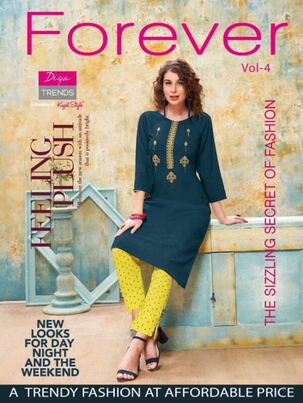 Diya Trendz Forever Vol 4 Kurtis With Pant
