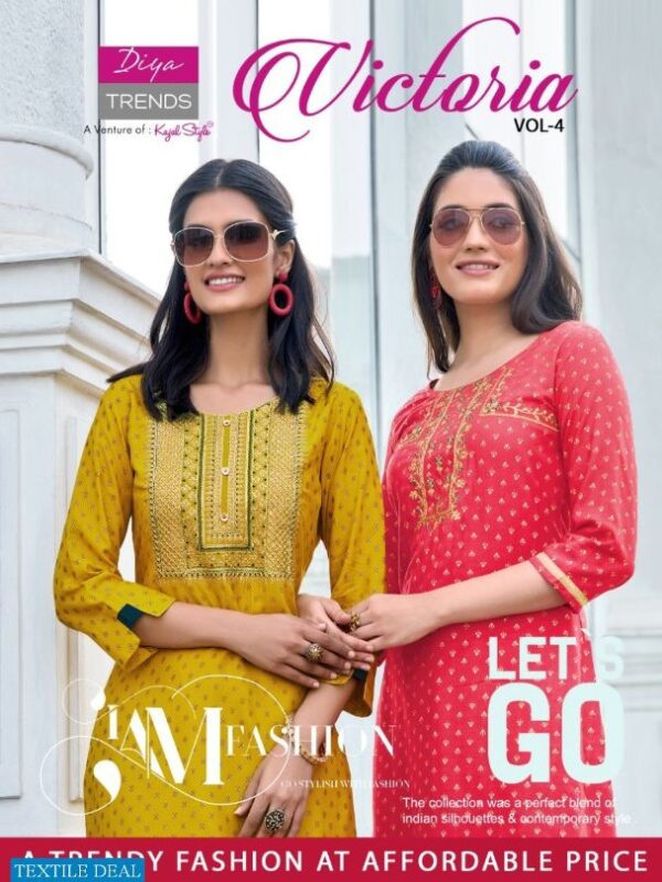 Diya Trends Victoria Vol-4 Kurtis